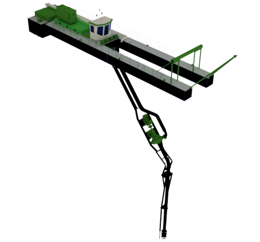 Plain Suction Dredger with underwater pump for deep dredging