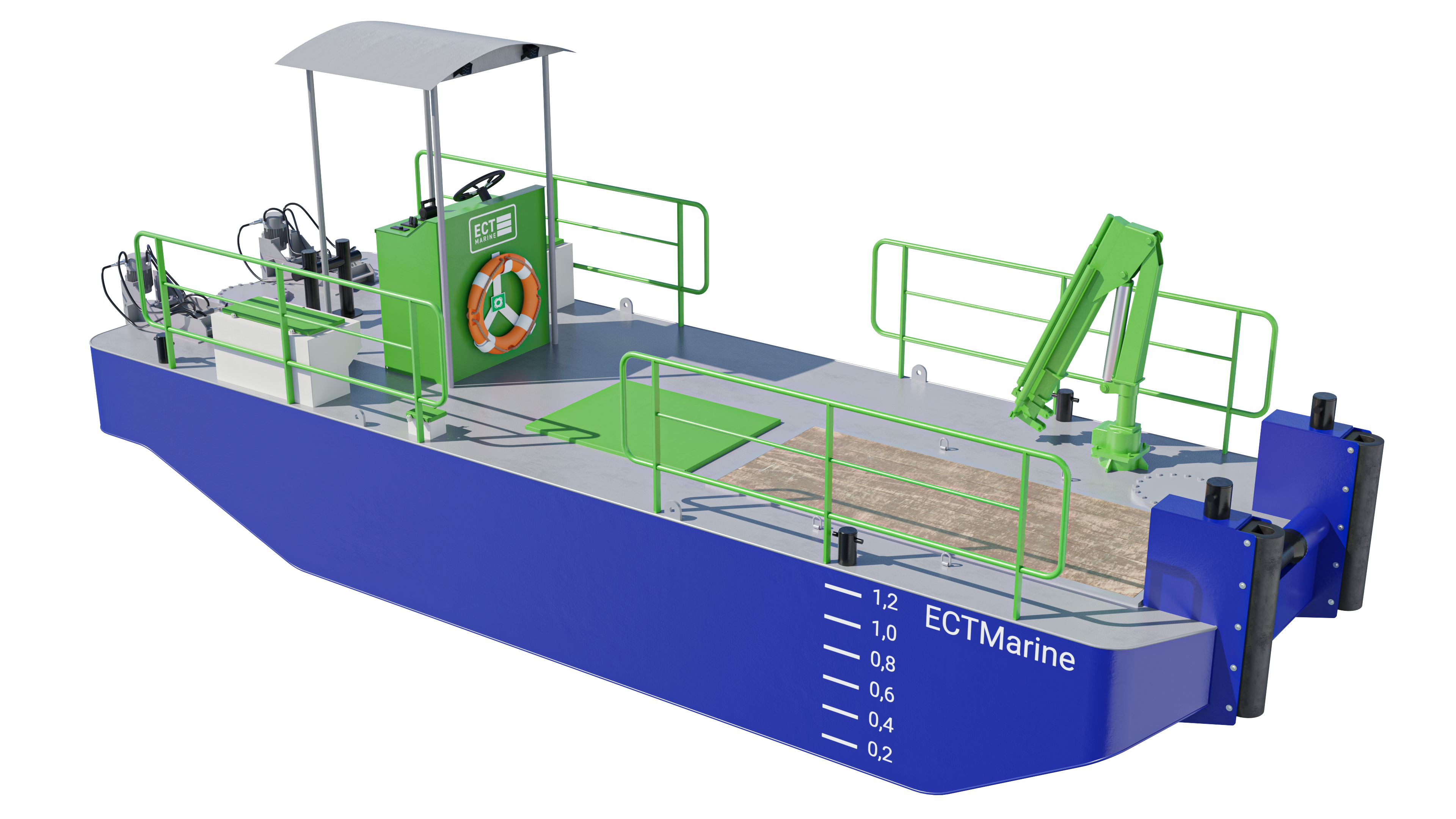 Werkschepen in alle soorten en maten en voor elke toepasssing van ECTMarine